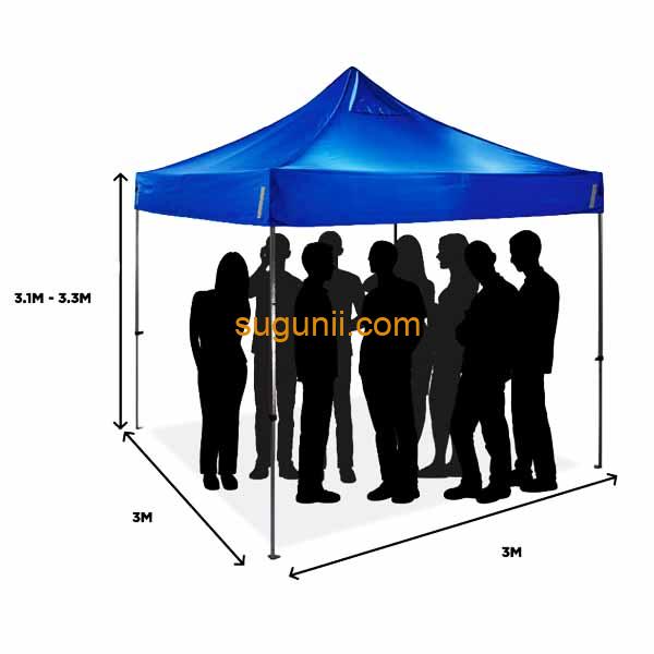Tente rétractable 3mx3m 2