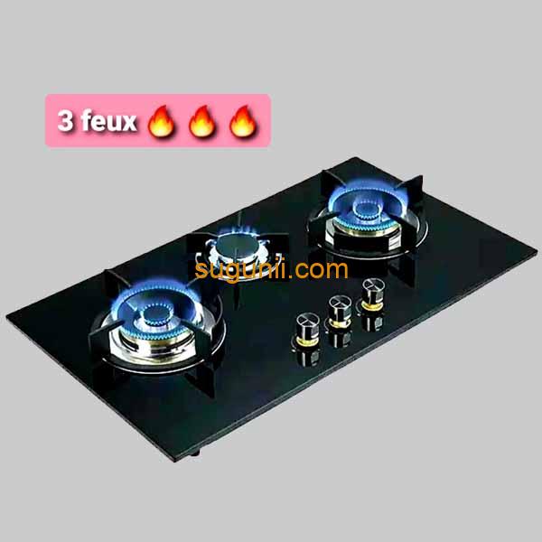 Plaque de Cuisson Gaz 3 Brûleurs