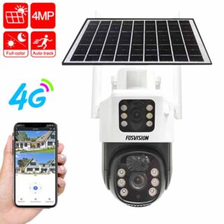 Caméra Solaire PTZ Double Objectif 4G FOSVISION