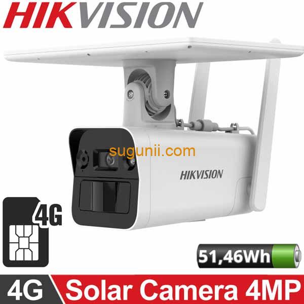 Caméra de Sécurité Solaire Hikvision 4G LTE 4MP – DS-2XS2T41G1-ID-4G