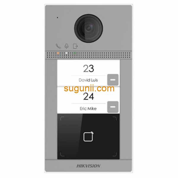 Platines de Rue 2 boutons Vidéophone Hikvision