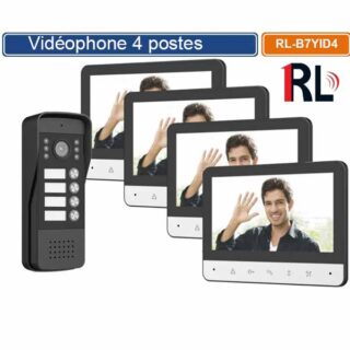 Vidéophone 4 Postes RL-B7YID4
