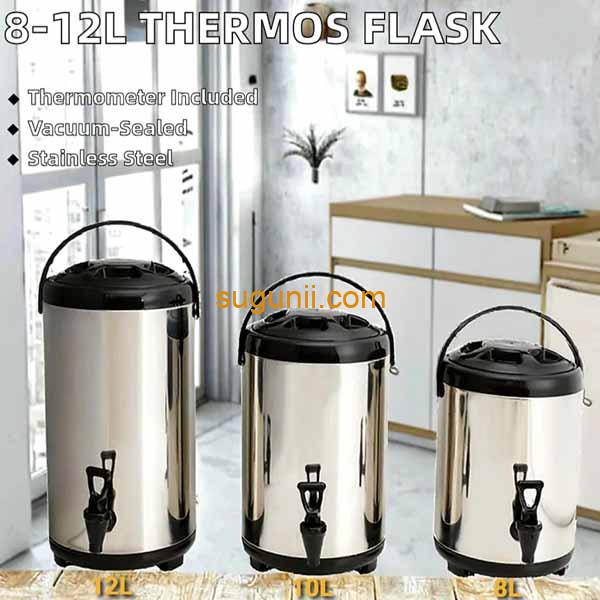Thermos 8L / 10L / 12L Acier Inoxydable avec Robinet