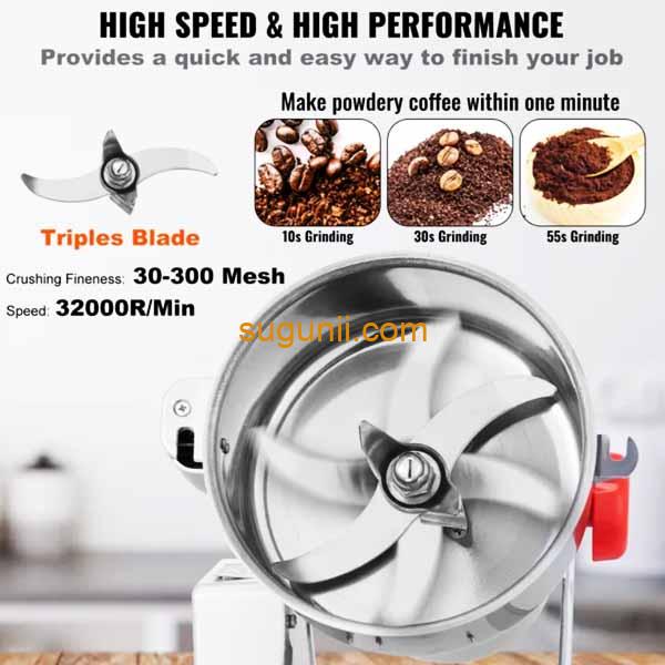 Moulin Broyeur à Grains Électrique 2kg 2