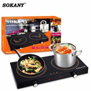 Plaque de Cuisson Électrique à Induction Sokany SK-224 – 2 Feux
