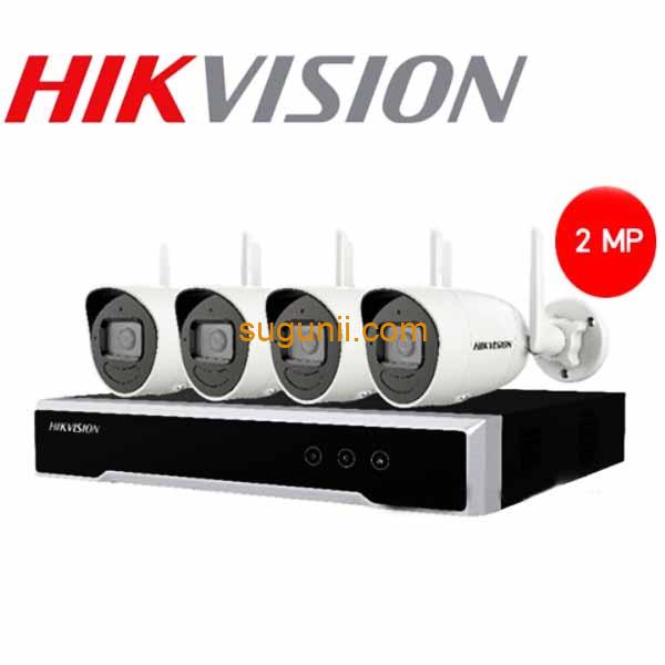 Kit 4 Caméras Sans Fil 2MP Hikvision 2