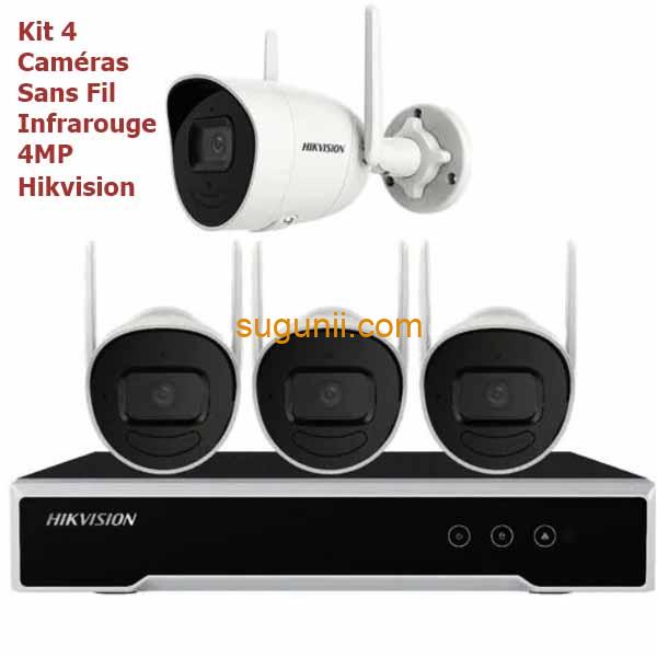 Kit 4 Caméras Sans Fil Infrarouge 4MP Hikvision 2