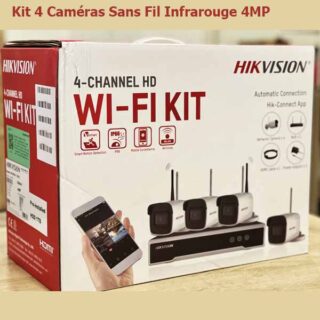 Kit 4 Caméras Sans Fil Infrarouge 4MP Hikvision