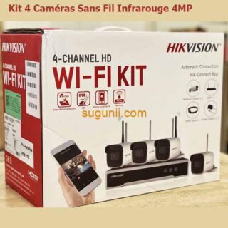 Kit 4 Caméras Sans Fil Infrarouge 4MP Hikvision