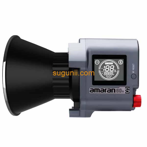 Amaran 60x S – Projecteur LED Bicolore 65W, 33 300 lux, CRI 96+, Ultra-Léger 4