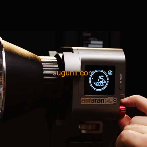 Amaran 60x S – Projecteur LED Bicolore 65W, 33 300 lux, CRI 96+, Ultra-Léger 5
