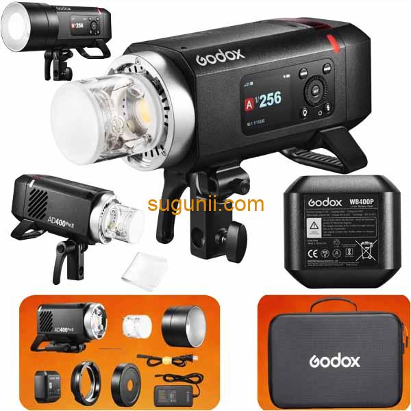 Godox AD400Pro II – Flash Autonome 400 Ws, HSS, TTL, Freeze Ultra-Rapide 2