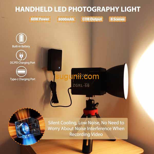 Lampe Vidéo LED COB ZGRL-60 d