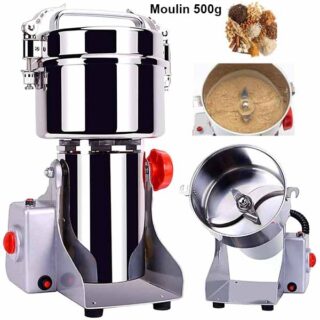 Moulin à Grains Électrique 500g – Compact, Rapide et Polyvalent