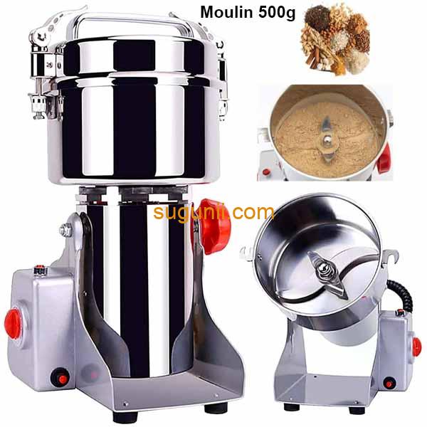 Moulin à Grains Électrique 500g – Compact, Rapide et Polyvalent