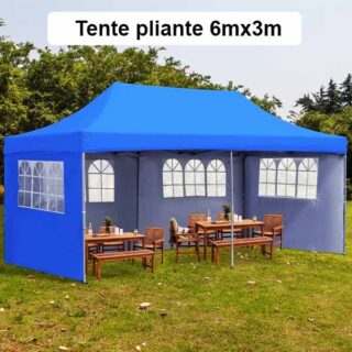 Tente de Jardin Pliante 6mx3m