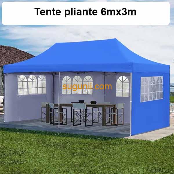Tente de Jardin Pliante 6mx3m 4