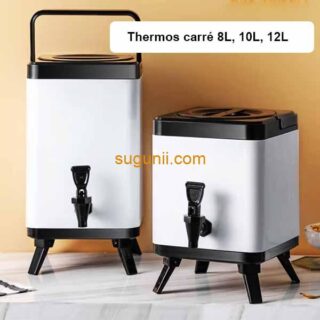 Thermos Carré – 24h d’Isolation - 8L, 10L et 12L