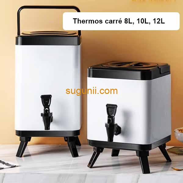 Thermos Carré – 24h d’Isolation - 8L, 10L et 12L