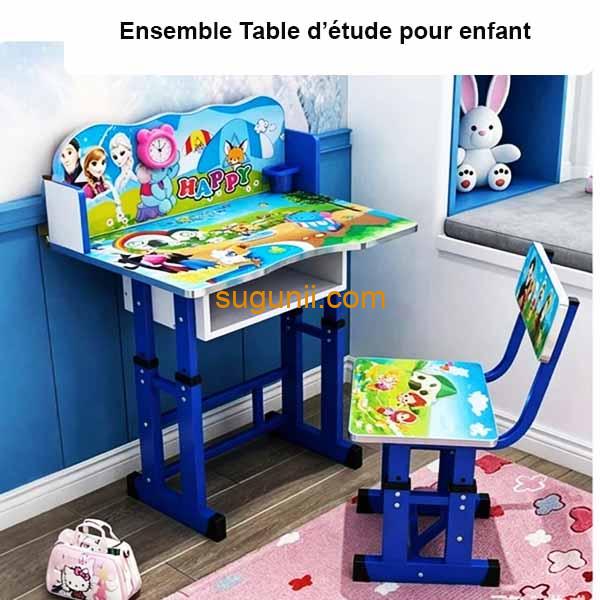 Ensemble Bureau et Chaise Kiddies – Évolution & Couleur pour Apprendre en S’amusant