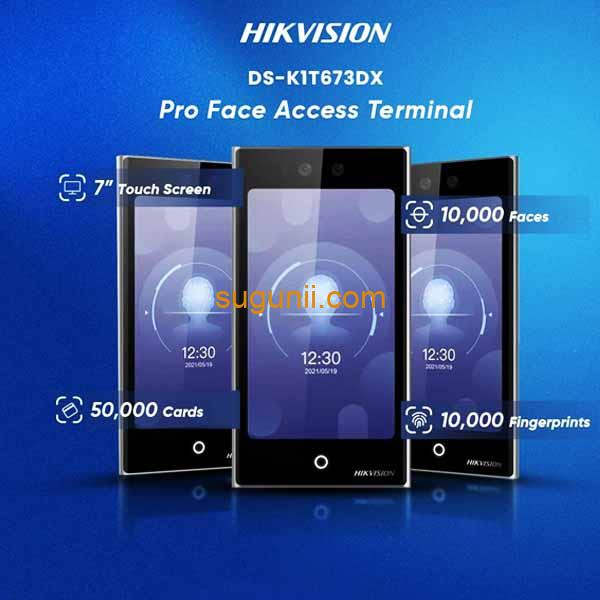 Terminal d’Accès et de Présence Biométrique Hikvision DS-K1T673DWX 2