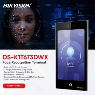 Terminal d’Accès et de Présence Biométrique Hikvision DS-K1T673DWX