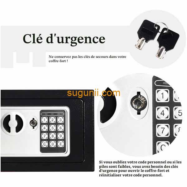 Coffres-Forts Numériques Compacts – Série T-17, T-20, T-25 et T-30 b