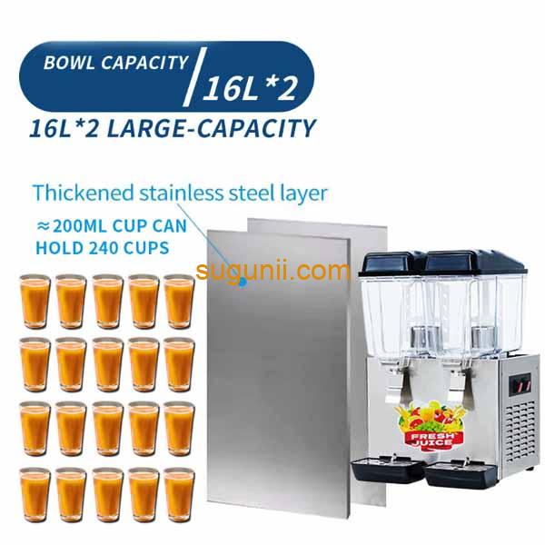 Distributeur de Jus Commercial Double Tête – 32L d