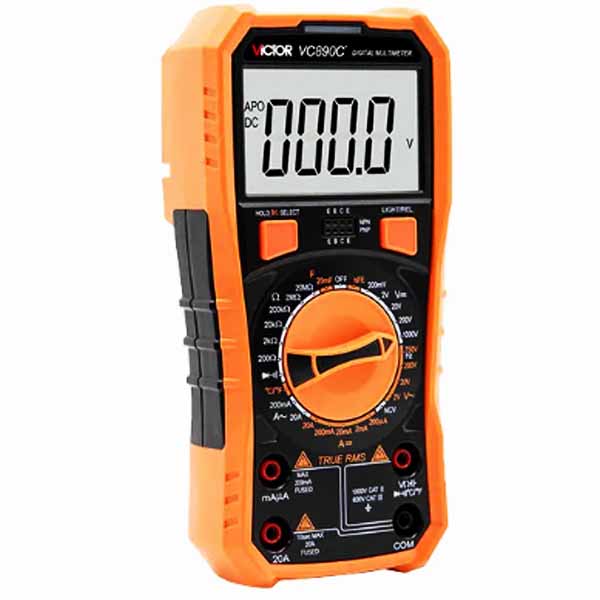 Multimètre Numérique VICTOR VC890D – True RMS, 1000V, 20A, Gamme Manuelle 4