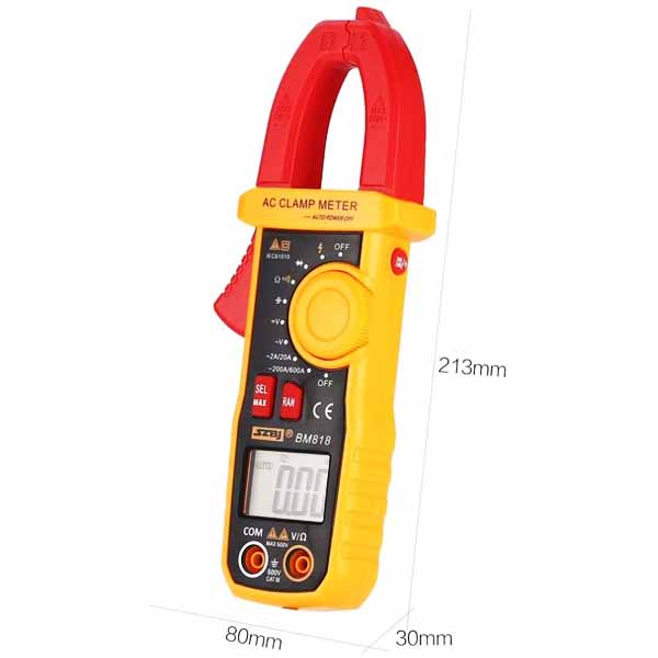 Pince Multimètre Numérique BM818 600A True RMS – Mesure de Courant AC sans Contact 5