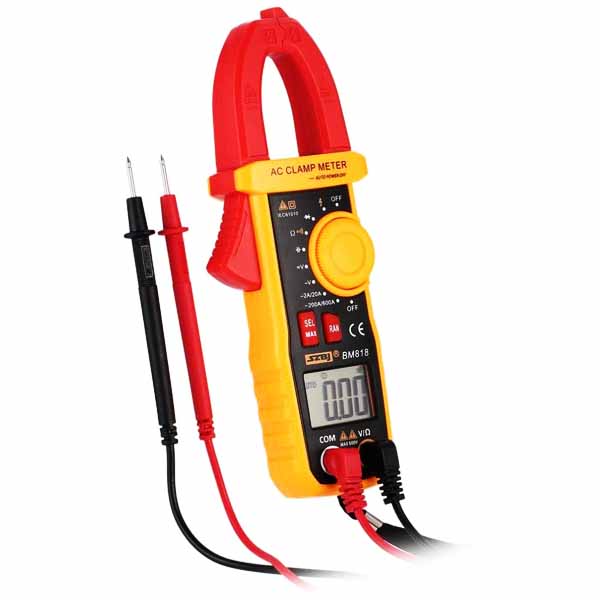 Pince Multimètre Numérique BM818 600A True RMS – Mesure de Courant AC sans Contact