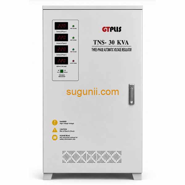 Régulateur de Tension Triphasé Automatique GTPLUS – Série TNS 30kVA