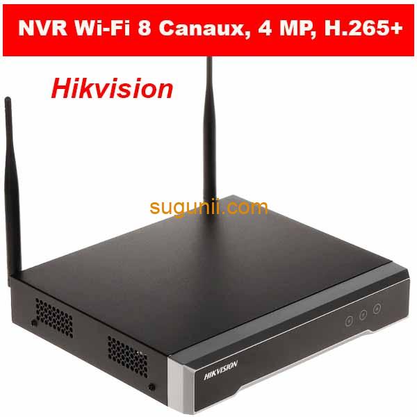 Enregistreur Vidéo Réseau Hikvision DS-7108NI-K1/W/M(C) – NVR Wi-Fi 8 Canaux, 4 MP, H.265+